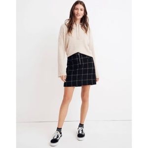 Madewell Plaid Fireside Mini Skirt